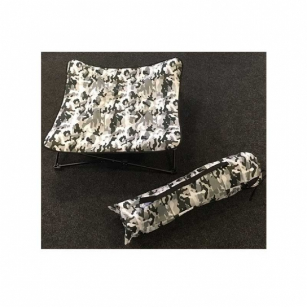 Klappbare Hundeliege Grau Camouflage